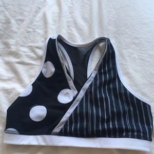 Lululemon Vintage Cross Front Bra - Dots & Stripes